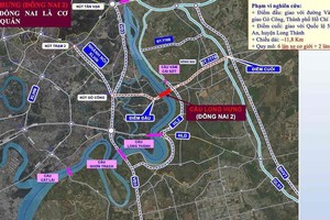 Location of the Long Hung Bridge Construction