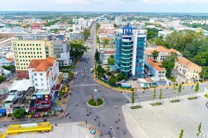 Một góc TP Sóc Trăng (tỉnh Sóc Trăng)