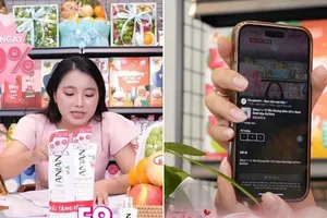 Một phiên livestream bán hàng được siêu thị Finelife tổ chức dịp 20-10 vừa qua