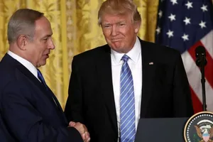 Tổng thống Mỹ Donald Trump tiếp Thủ tướng Israel thăm Mỹ tháng 2-2017