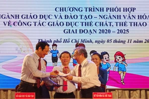 Sở GD-ĐT và Sở VH-TT TPHCM ký kết chương trình phối hợp về công tác giáo dục thể chất và thể thao học đường giai đoạn 2020-2025