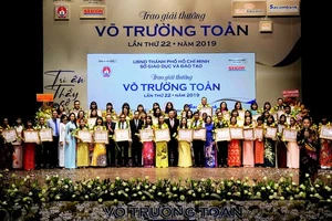 TPHCM vinh danh 50 cán bộ quản lý, giáo viên đạt giải thưởng Võ Trường Toản lần thứ 23 năm 2020