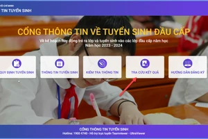 TPHCM: Hướng dẫn tra cứu kết quả tuyển sinh đầu cấp năm học 2023-2024