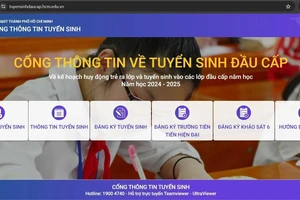 TPHCM: Mở cổng đăng ký tuyển sinh đầu cấp từ hôm nay 25-5