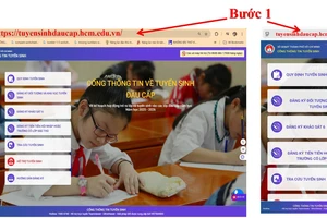 TPHCM: Hướng dẫn các bước đăng ký tuyển sinh đầu cấp 