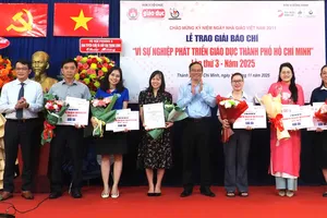 Báo SGGP đạt giải Ba Giải thưởng “Vì sự phát triển giáo dục TPHCM” năm 2025