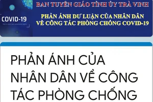 Trà Vinh: Người dân đóng góp ý kiến về phòng chống dịch Covid-19 bằng hình thức trực tuyến