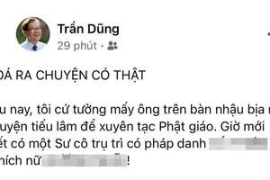 Kiểm điểm Phó Chủ tịch Hội VHNT Trà Vinh vì bỡn cợt pháp danh một ni sư trụ trì