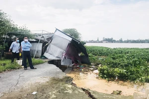 Bến Tre: Sạt lở nghiêm trọng ở cồn Phú Đa