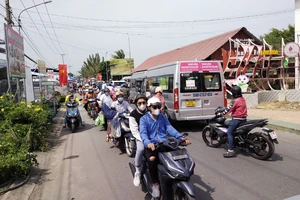 Khách đến tham quan, check-in tại một số điểm du lịch, thưởng ngoạn các loại hoa đẹp tại TP Sa Đéc