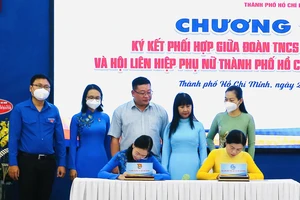 Thành đoàn TPHCM và Hội LHPN TPHCM ký kết phối hợp chiều 22-3