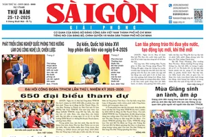 Báo Sài Gòn Giải Phóng ngày 25/12/2025