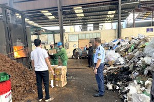 职能力量监察假货销毁工作。