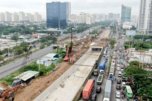 阮文灵街地下穿道本月31日投入使用