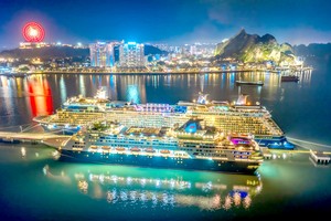 广宁省正是多艘国际邮轮的旅游目的地。