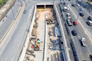 Hc1隧道正进行最后的收尾工作。