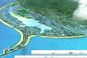 芹耶旅游都市区填海超级项目配景。