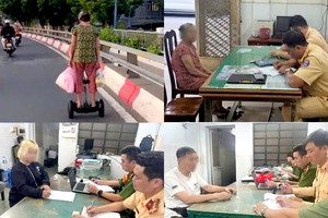 交警对多起使用电动平衡车、电动行李箱参加交通的场合予以处罚。