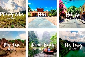 越南热门旅游目的地。