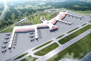 富国国际机场效果图。