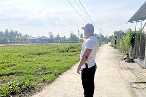 拓宽后的新路，宽敞亮丽。