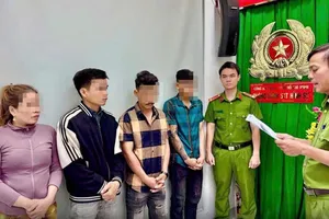 Các đối tượng tại cơ quan công an