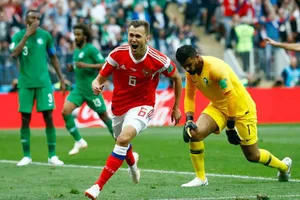 Denis Cheryshev rạng ngời sau khi ghi dấu ấn lịch sử tại World Cup 2018.