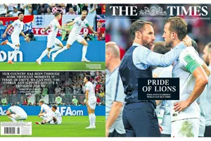 Truyền thông Anh vẫn dành lời động viên cho Tam sư. Ảnh: The Times