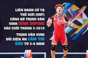 Lực sĩ Trịnh Văn Vinh bị phát hiện dính doping.