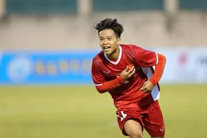 Xuân Tạo tỏa sáng với cú đúp cho đội U19 Việt Nam. Ảnh: DŨNG PHƯƠNG