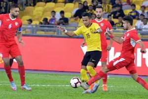 ĐT Malaysia trong trận thắng Indonesia tại Jakarta ở lượt đầu tiên.