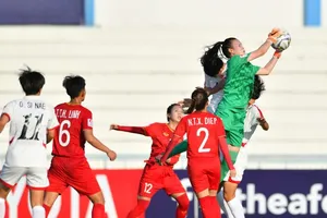 U19 nữ Việt nam không thể gây bất ngờ trước CHDCN Triều Tiên. Ảnh: Đoàn Nhật