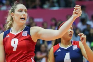 Chủ công Madison Kingdon (20) là một trong nhiều ngoại binh đã chia tay bóng chuyền Trung Quốc, chuyển sang chơi bóng ở quốc gia khác.