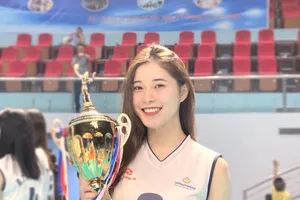 Chuyền 2 Đặng Thu Huyền. Ảnh: FBNV