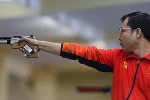 Hoàng Xuân Vinh không thể bảo vệ tấm HCV 10m súng ngắn hơi nam.