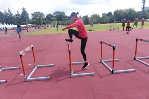 Quách Thị Lan tập luyện chuẩn bị cho cuộc đua bán kết. Ảnh: T.S