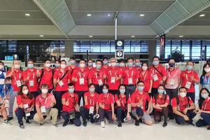 Đoàn thể thao Việt Nam đã trở về nước an toàn. Ảnh: T.S