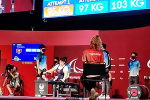 Châu Hoàng Tuyết Loan thi đấu hạng hạng cân 55kg nữ. Ảnh: TC TDTT