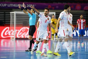 Niềm vui của các cầu thủ Tây Ban Nha. Ảnh: GETTY