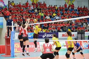 Vòng 2 giải bóng chuyền VĐQG 2021 chưa xác định ngày trở lại. Ảnh: DŨNG PHƯƠNG