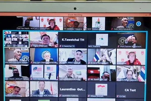 Cuộc họp trực tuyến SEAGF vào chiều ngày 18-10.