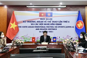 Đại diễn lãnh đạo Vụ hợp tác quốc tế, Tổng cục TDTT tham dự Hội nghị.