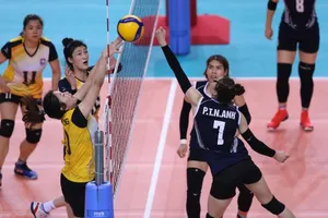 Bộ TLTT (phải) giành chiến thắng 3-0 trước Than Quảng Ninh. Ảnh: DŨNG PHƯƠNG