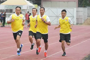 Các trọng tài trong nội dung kiểm tra thể lực ngày 1-1-2023