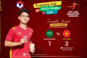 Khuất Văn Khang tỏa sáng giúp U20 Việt Nam thắng U20 Saudi Arabia
