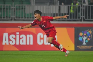 Quốc Việt cùng các đồng đội đang gây "sốt" tại VCK U20 châu Á 2023