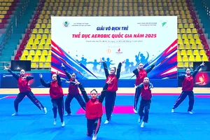 Màn trình chào trước biểu diễn của đội Đồng Nai. Ảnh: TRÚC GIANG