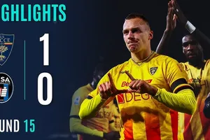 Lecce vs Pisa 1-0: Lameck Banda căng ngang kiến tạo, Nikola Stulic đệm bóng chớp nhoáng ghi bàn duy nhất