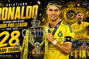 Ngôi sao Cristiano Ronaldo tỏa sáng 28 bàn thắng giúp Al Nassr đăng quang ngôi vô địch Saudi Pro League sau 7 năm chờ mong