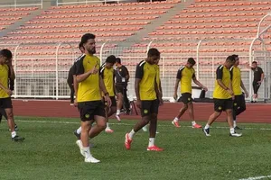 Đội tuyển Malaysia đang sức mẻ nghiêm trọng về lực lượng. ẢNH: TÂM HÀ